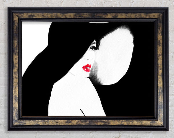 Mysterious Girl Framed Print