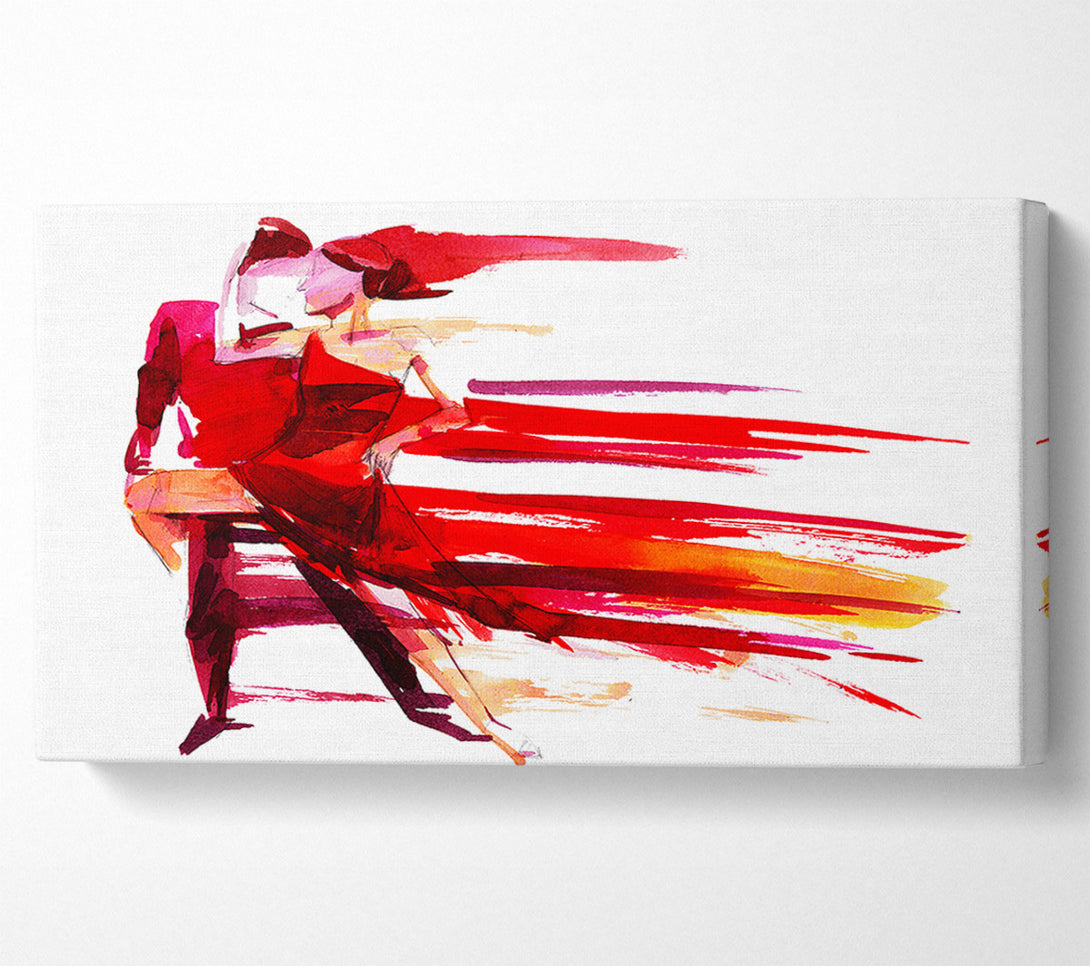  A Canvas Print of Red Hot Lovers Dancing Canvas Wall Art