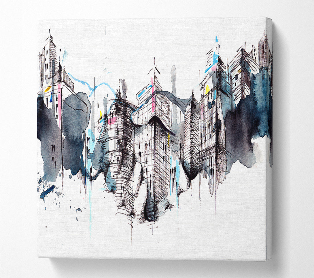  A Canvas Print of All Done On A Handshake Canvas Print