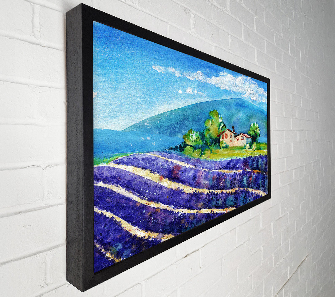  A Canvas Print of Lavender Fields In France Canvas Wall Art