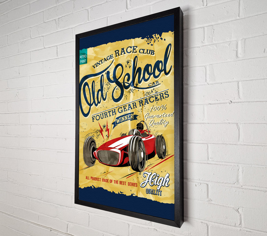  A Canvas Print of Old School Canvas Wall Art