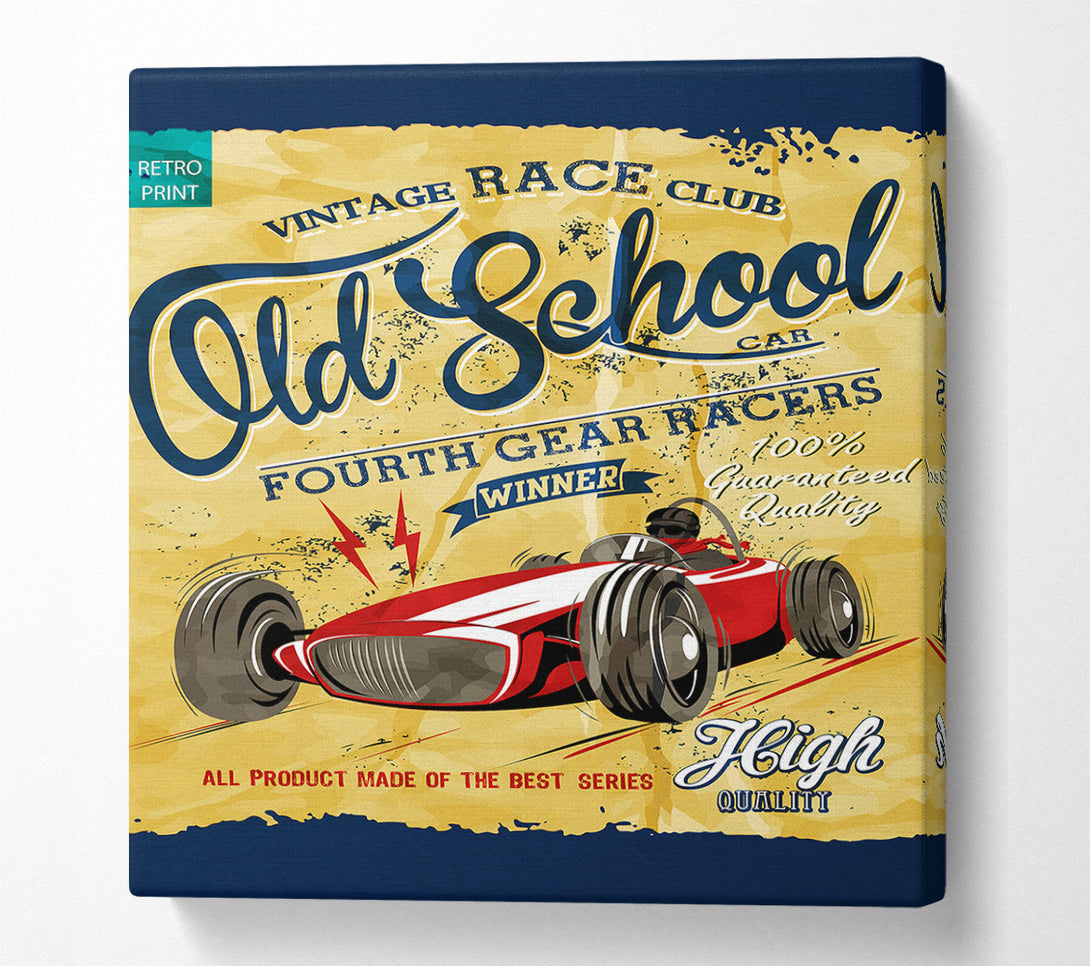  A Canvas Print of Old School Canvas Wall Art