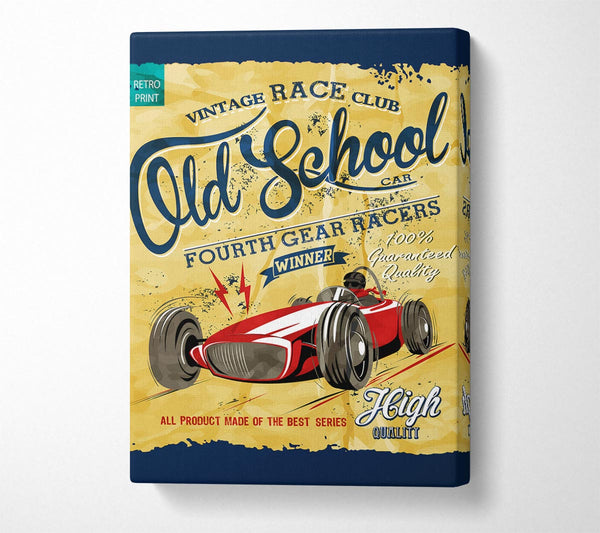  A Canvas Print of Old School Canvas Wall Art