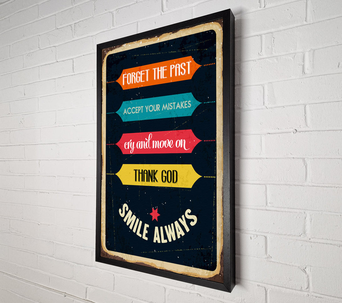  A Canvas Print of Forget The Past Canvas Art