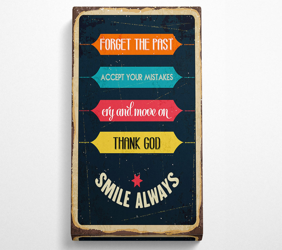  A Canvas Print of Forget The Past Canvas Art