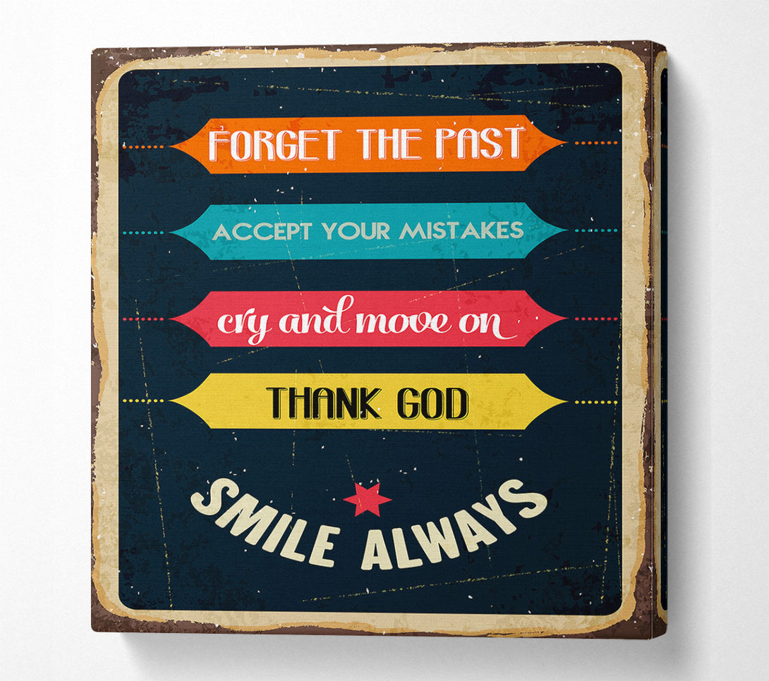  A Canvas Print of Forget The Past Canvas Art