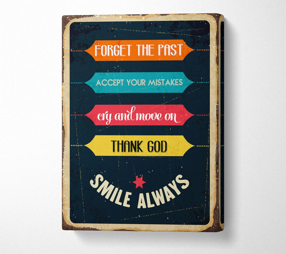  A Canvas Print of Forget The Past Canvas Art
