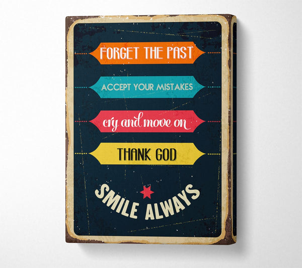  A Canvas Print of Forget The Past Canvas Art