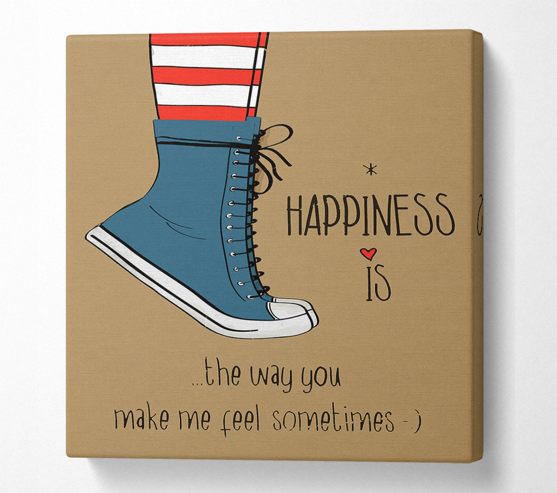  A Canvas Print of Happiness Is The Way You Canvas Print