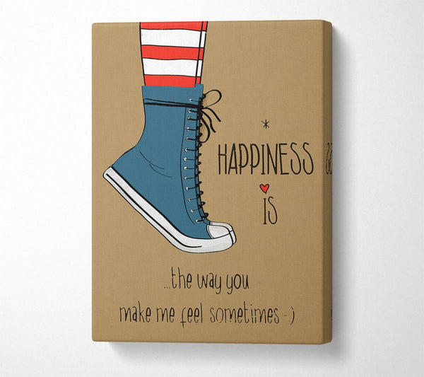  A Canvas Print of Happiness Is The Way You Canvas Print