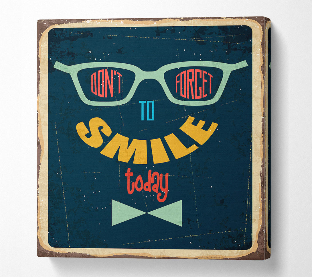  A Canvas Print of Don't Forget To Smile Canvas Wall Art