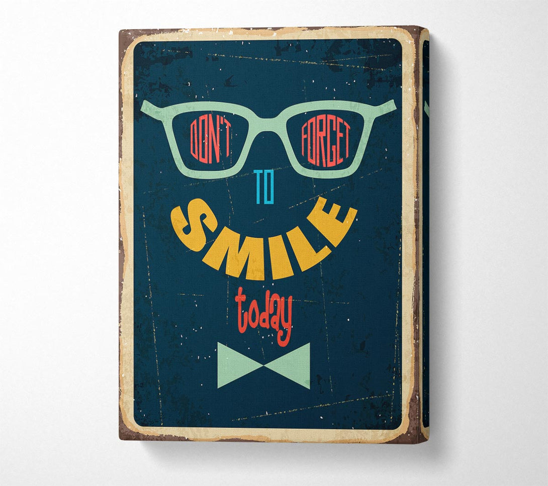  A Canvas Print of Don't Forget To Smile Canvas Wall Art