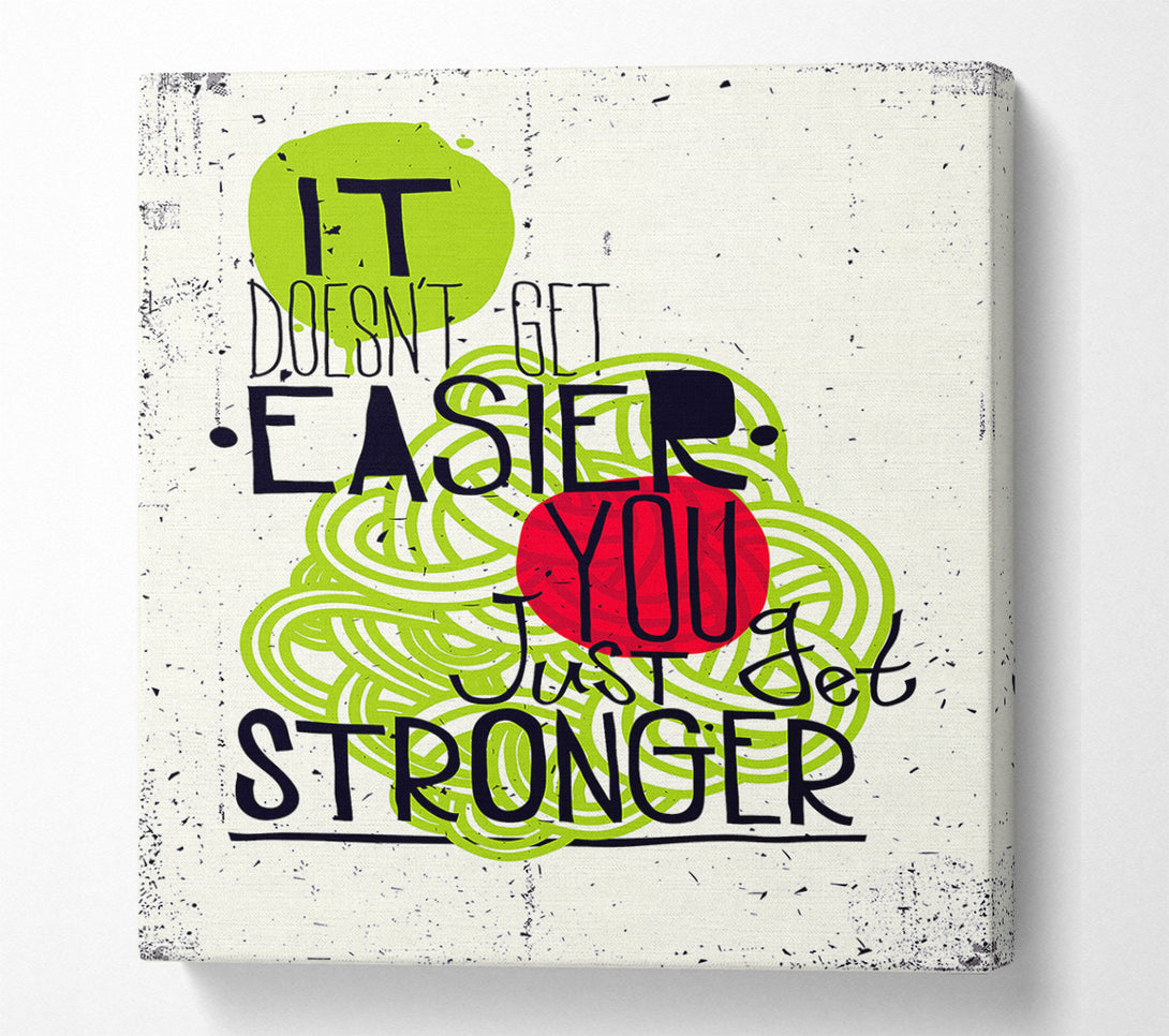  A Canvas Print of It Doesn't Get Easier 2 Canvas Wall Art