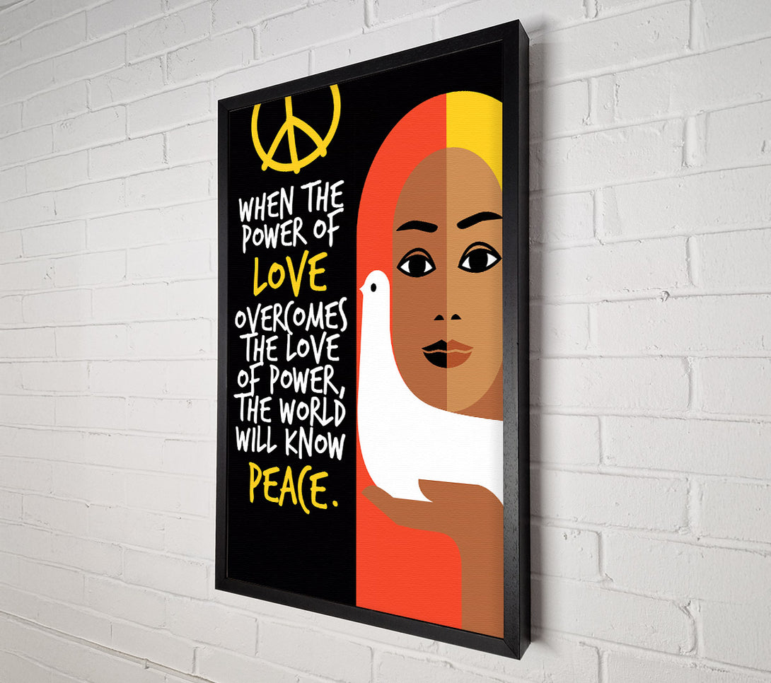  A Canvas Print of When The Power Of Love Canvas Art