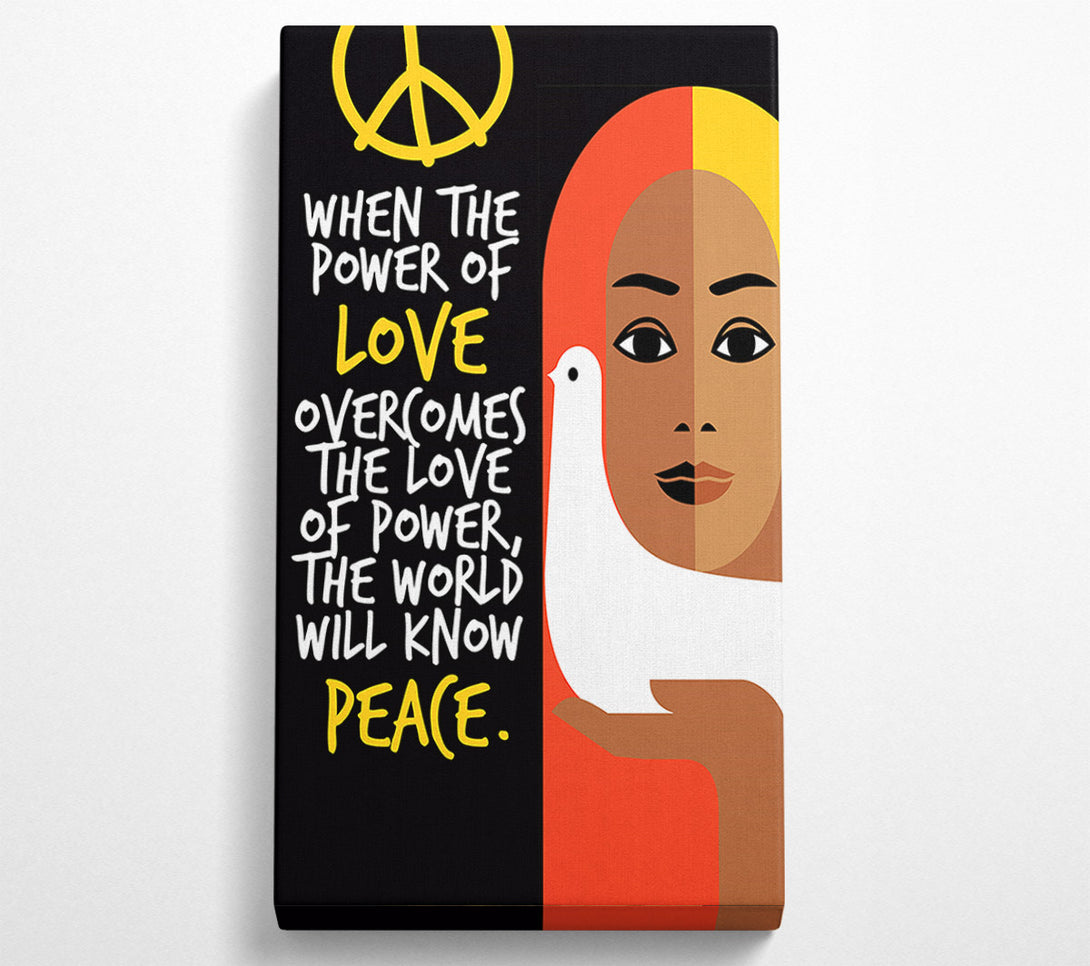  A Canvas Print of When The Power Of Love Canvas Art