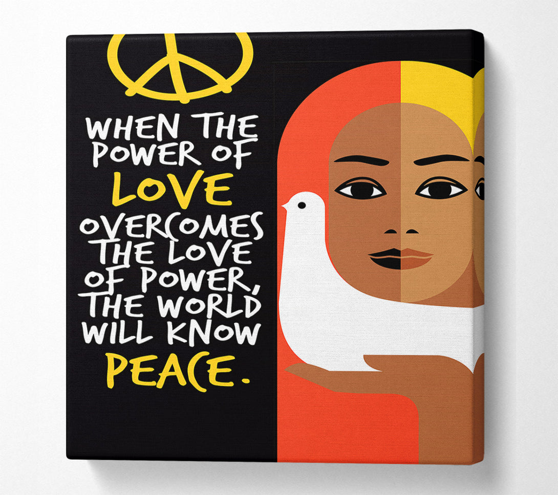 A Canvas Print of When The Power Of Love Canvas Art
