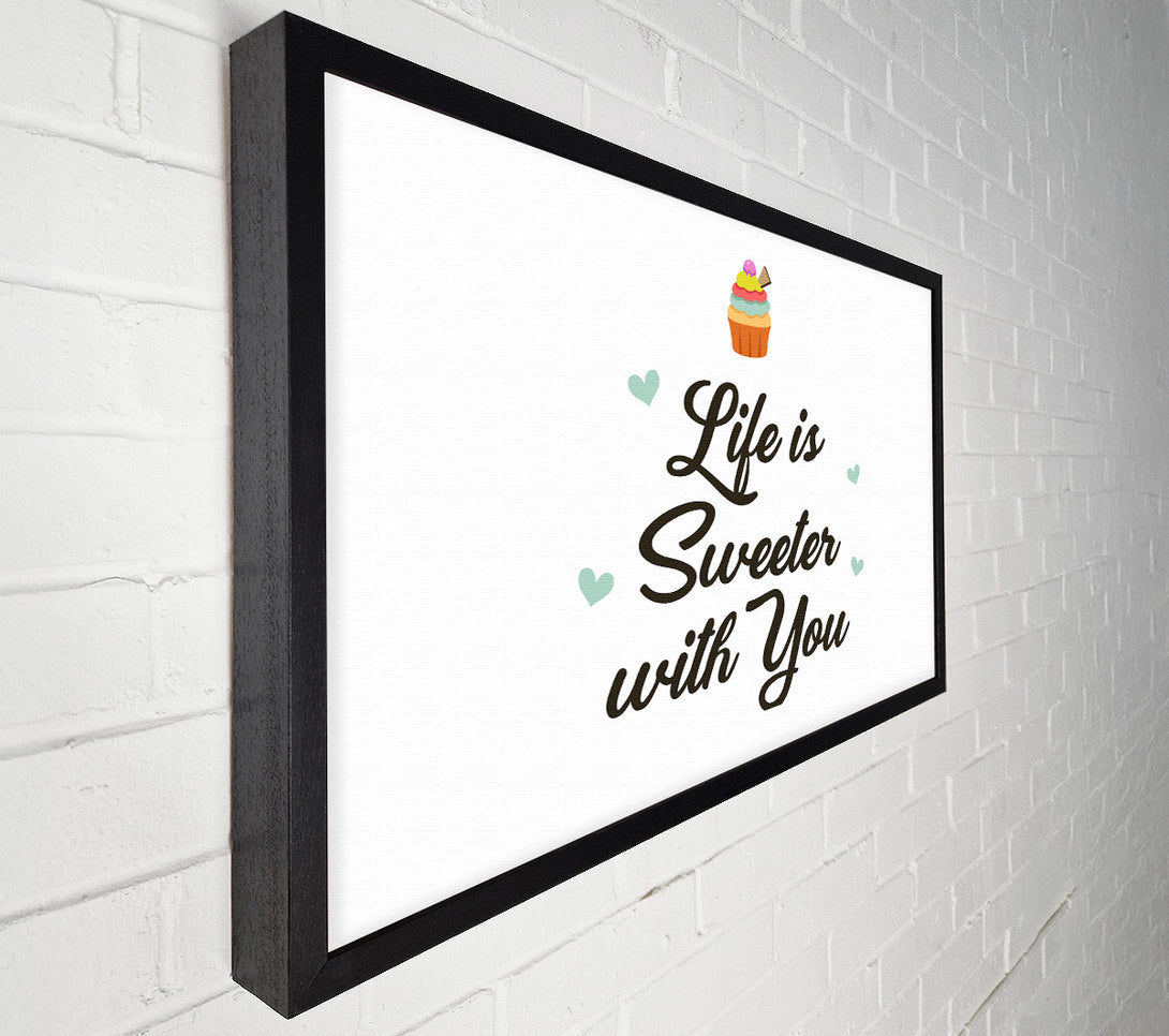  A Canvas Print of Life Is Sweeter With You Canvas Art