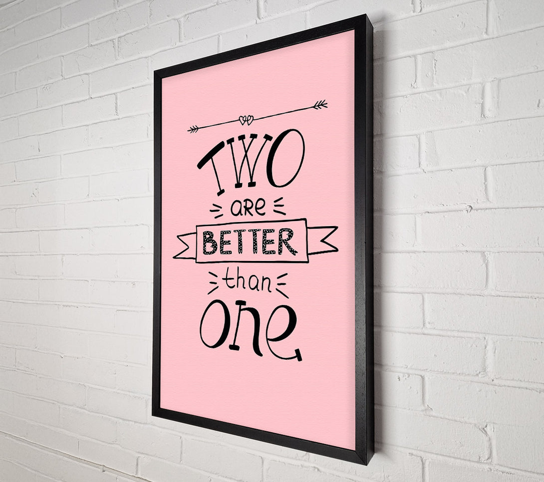  A Canvas Print of Two Are Better Than One Canvas Art