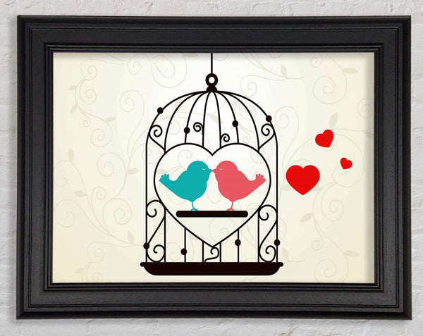 Love Birds Framed Print