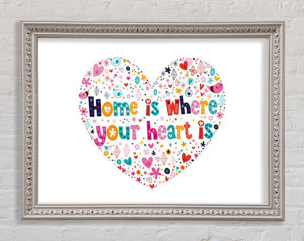 Home Is where Your Heart Is Framed Print