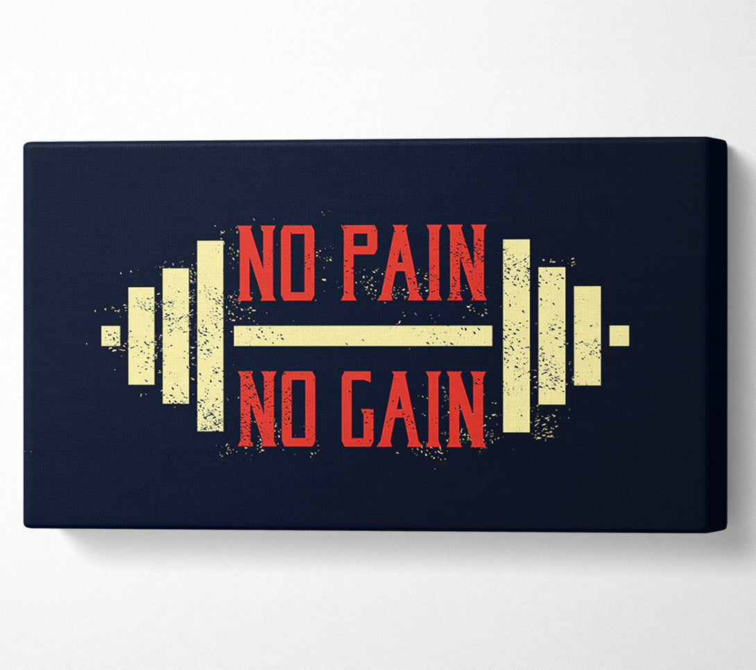  A Canvas Print of No Pain No Gain 2 Canvas Print