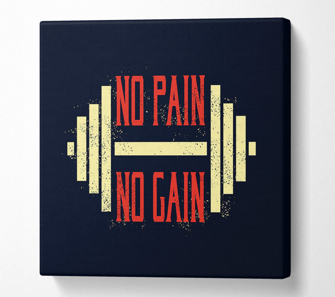  A Canvas Print of No Pain No Gain 2 Canvas Print