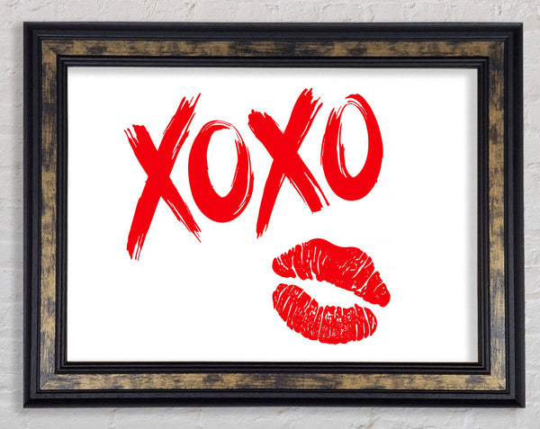 Kiss Hug Kiss Hug Framed Print