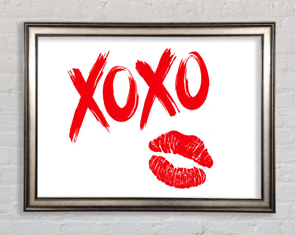 Kiss Hug Kiss Hug Framed Print