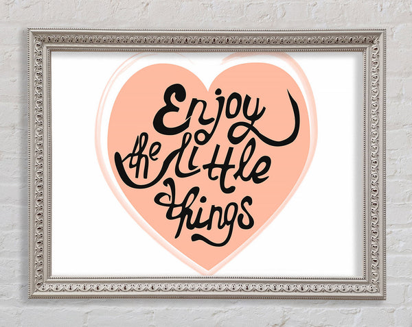 Enjoy The Little Things 2 Framed Print