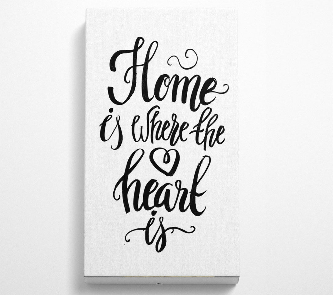  A Canvas Print of Home Is Where The Heart Is Canvas Wall Art