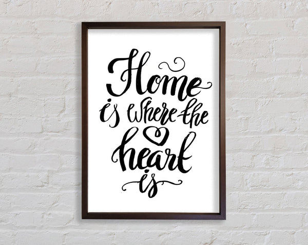 Home Is Where The Heart Is Framed Print