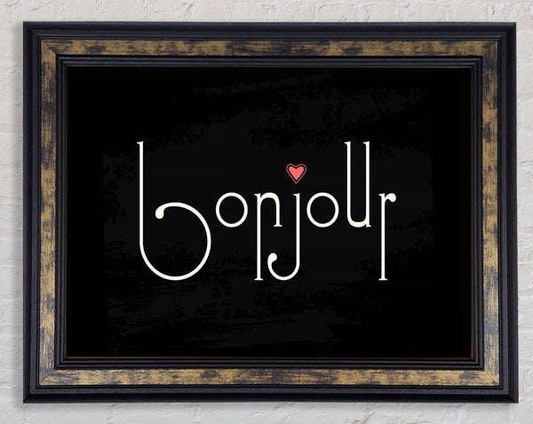 Bonjour 2 Framed Print