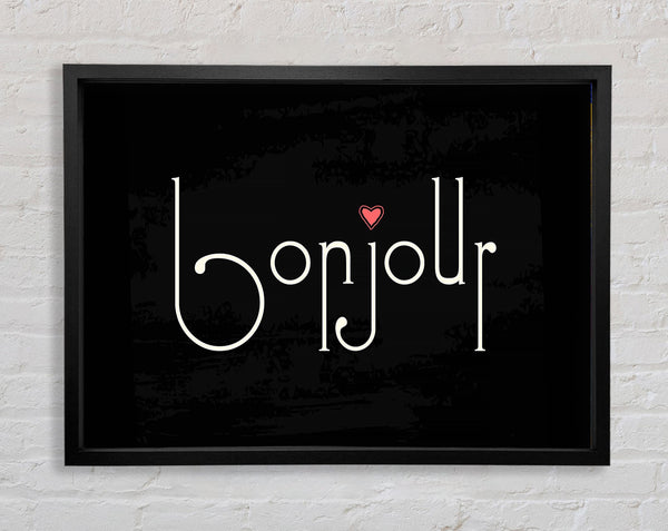 Bonjour 2 Framed Print