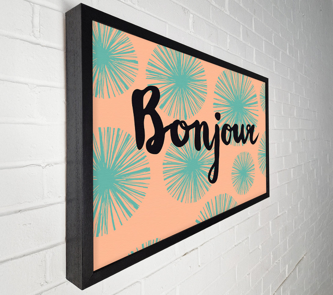  A Canvas Print of Bonjour 1 Canvas Wall Art
