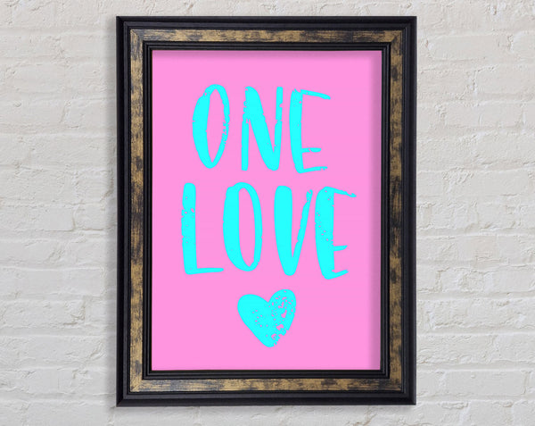 One Love Framed Print