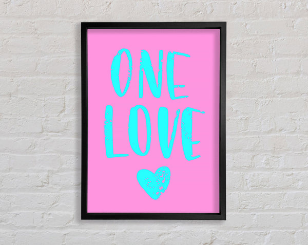 One Love Framed Print
