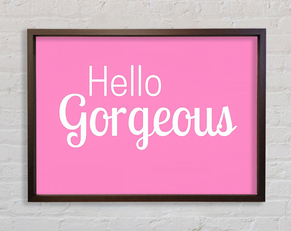 Hello Gorgeous 1 Framed Print
