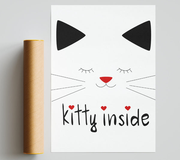 Kitty Inside Print