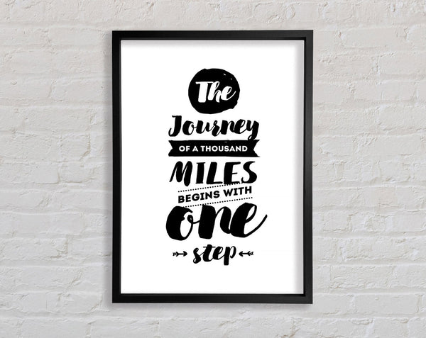 The Journey Of A Thousand Miles Framed Print
