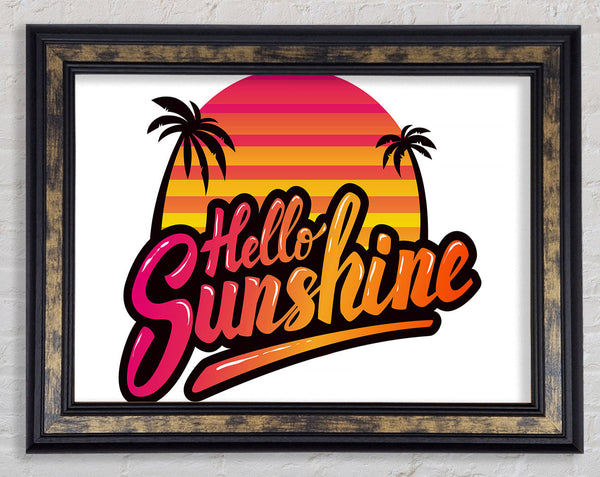 Hello Sunshine 2 Framed Print