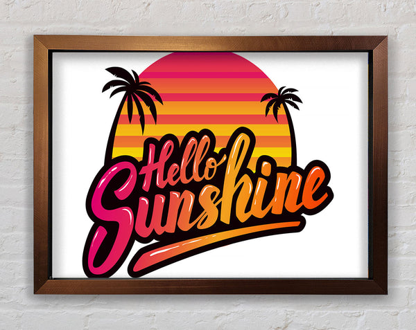 Hello Sunshine 2 Framed Print