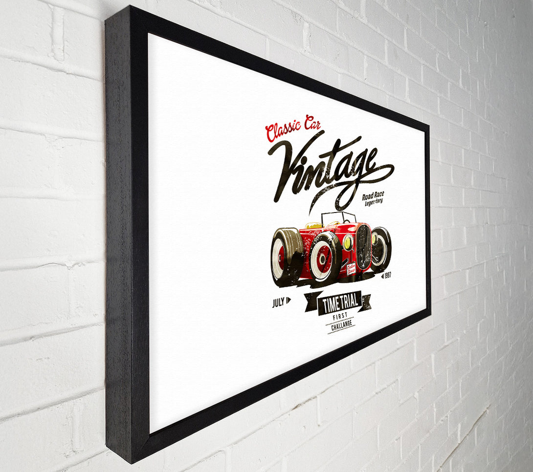  A Canvas Print of Vintage Road Race Canvas Wall Art