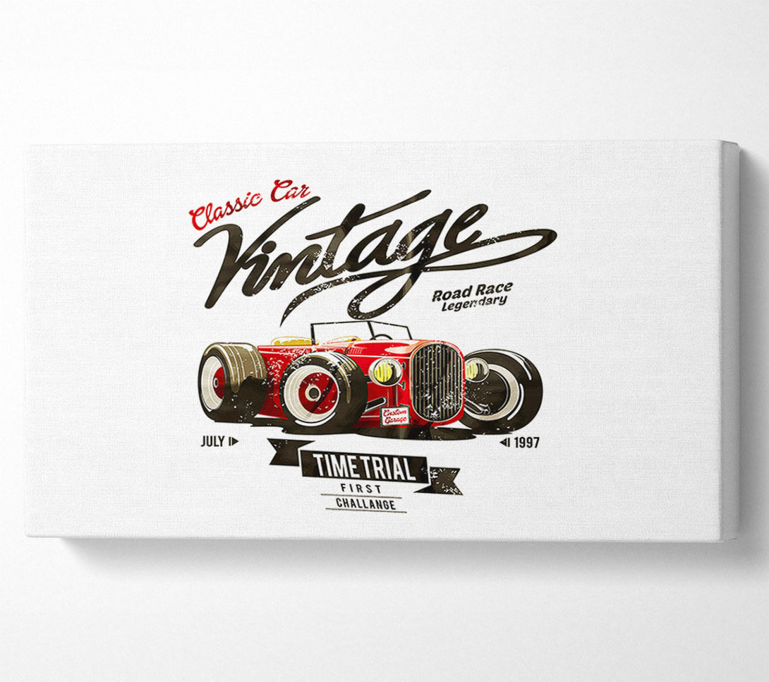  A Canvas Print of Vintage Road Race Canvas Wall Art