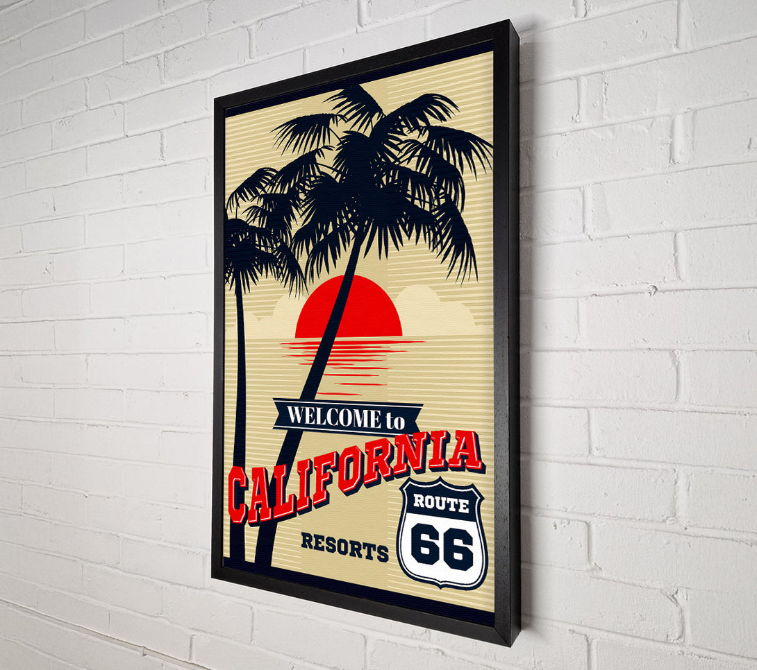  A Canvas Print of Welcome To California Canvas Print