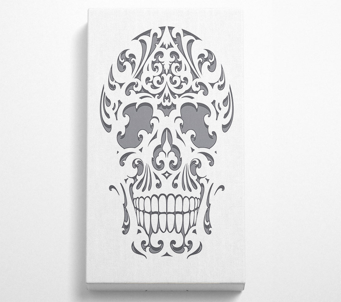  A Canvas Print of Mexican Grey Skull Canvas Art