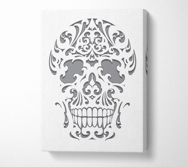  A Canvas Print of Mexican Grey Skull Canvas Art
