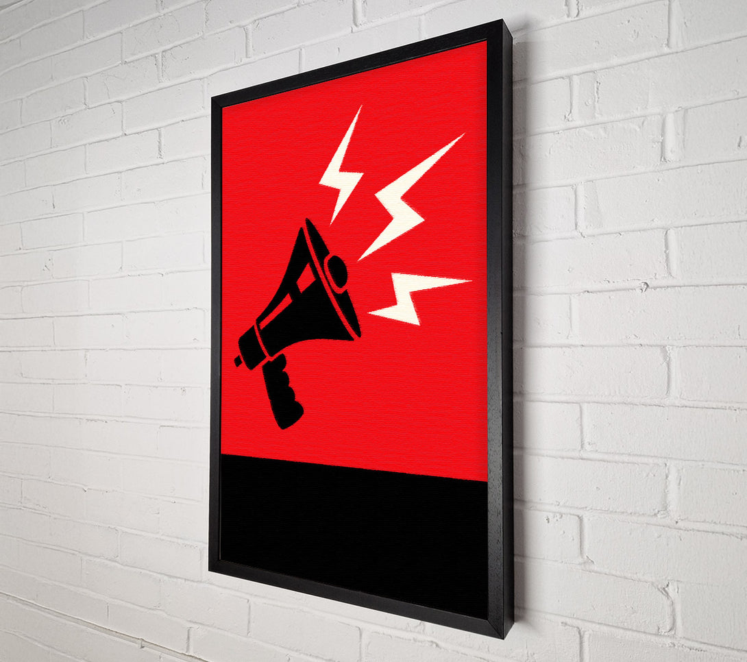  A Canvas Print of Megaphone Canvas Print
