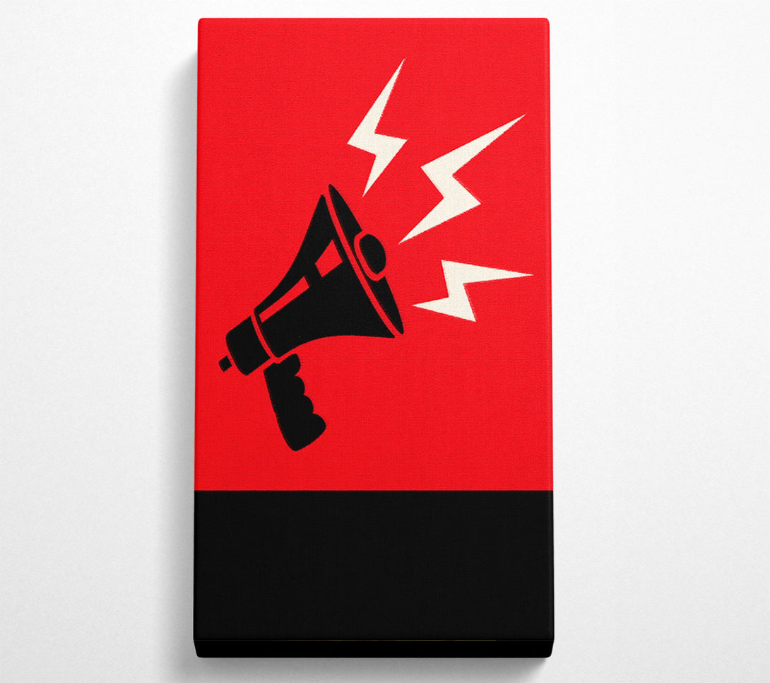  A Canvas Print of Megaphone Canvas Print