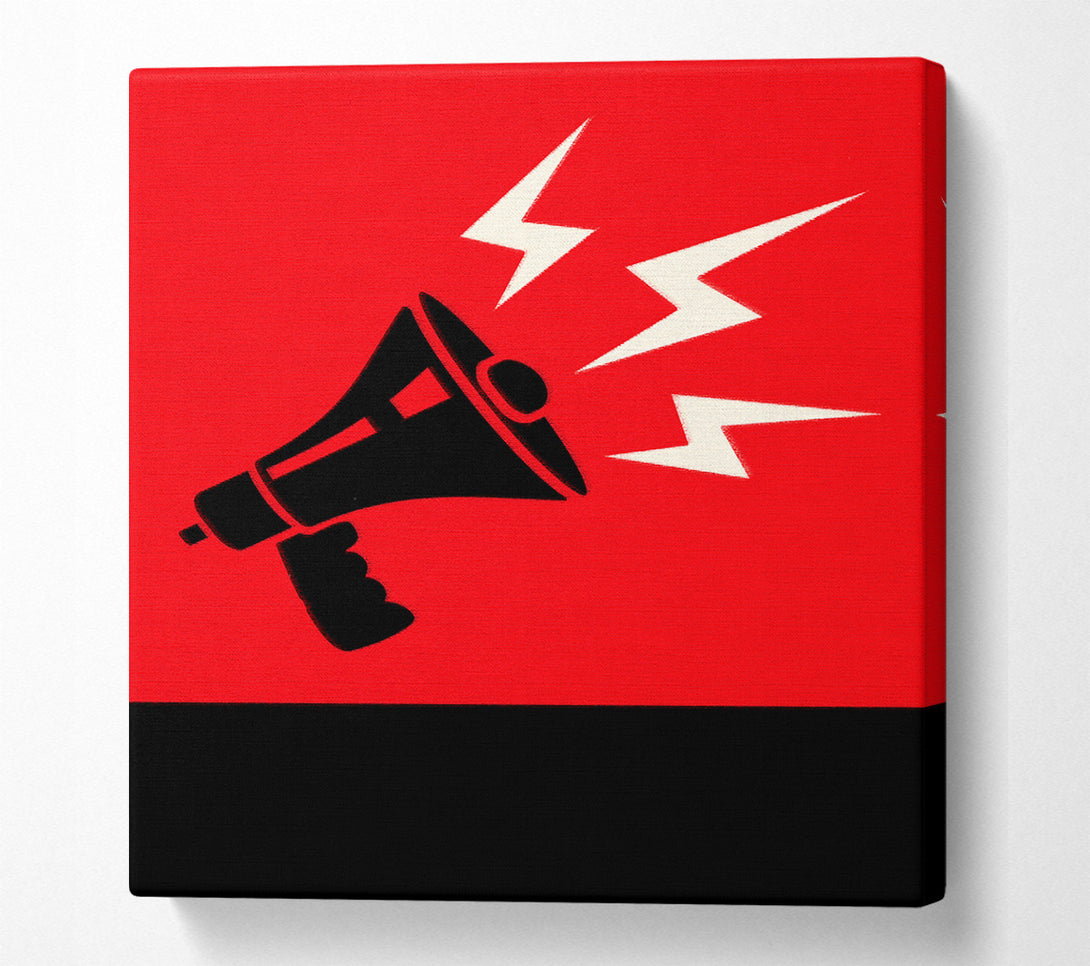  A Canvas Print of Megaphone Canvas Print