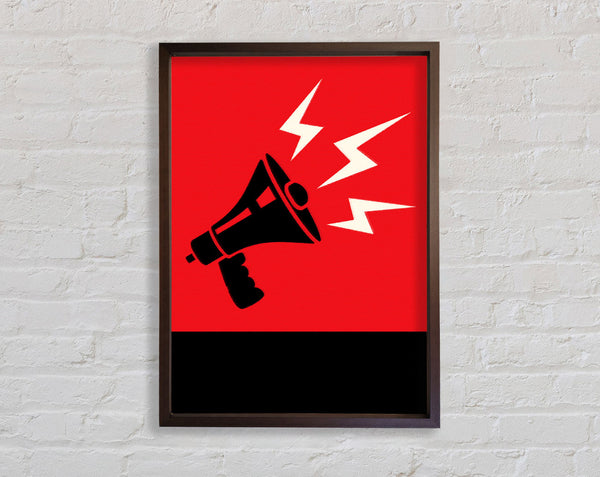 Megaphone Framed Print